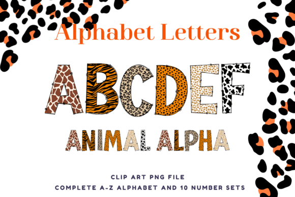 Animal Skin Doodle Alphabet: A Wild Design Asset