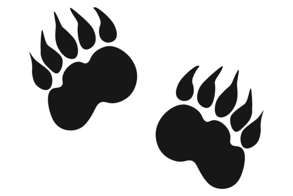 Bear Footprint Icon: The Wild Animal Track for Bold Brands