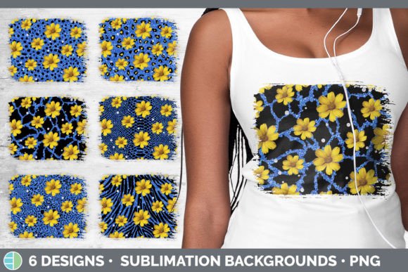 Blue Animal Print Distressed Sublimation: Bold Graphics for Modern Projects