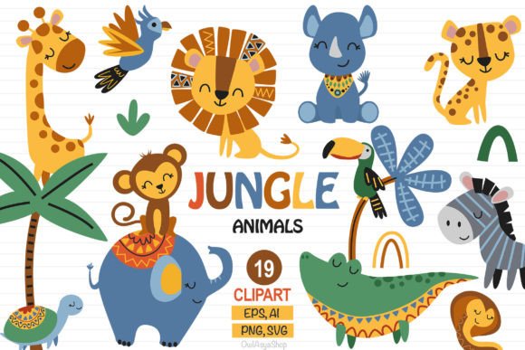 Bring the Wild to Your Projects with Jungle Animal Clipart