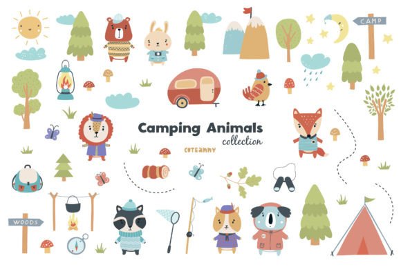 Bringing the Outdoors In: A Guide to Camping Animal Clipart