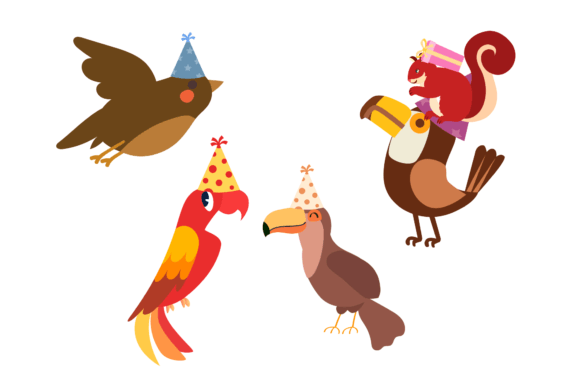 Celebrate with Charm: The Animal Bird Happy Birthday Bundle
