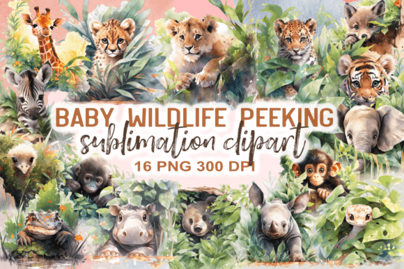 Charming Baby Wildlife Peeking Clipart: A Designer's Guide