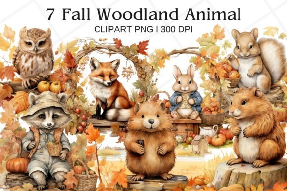Charming Woodland Art: Creative Uses for Fall Clipart