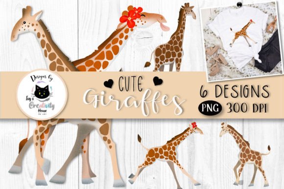 Cute Giraffe Clipart: Adorable Safari Animal PNGs for Every Project