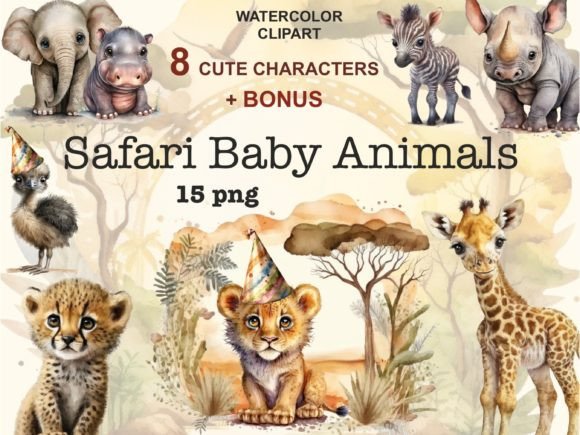 Safari Baby Animals: A Designer's Guide to This Cute Animal Clipart