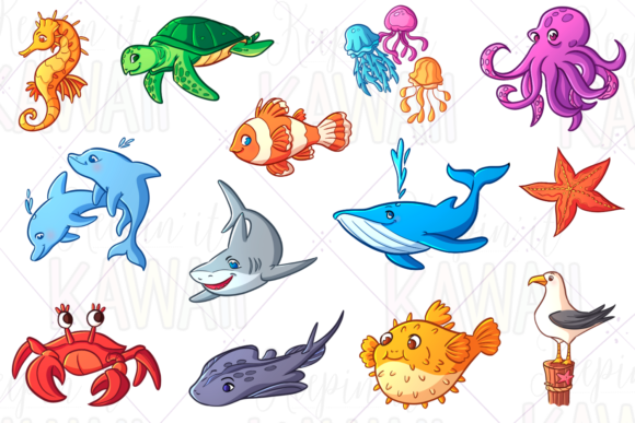 Sea Animal Clip Art: A Designer's Go-To Asset