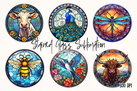 Stained Glass Animal Clipart: A Designer's Take