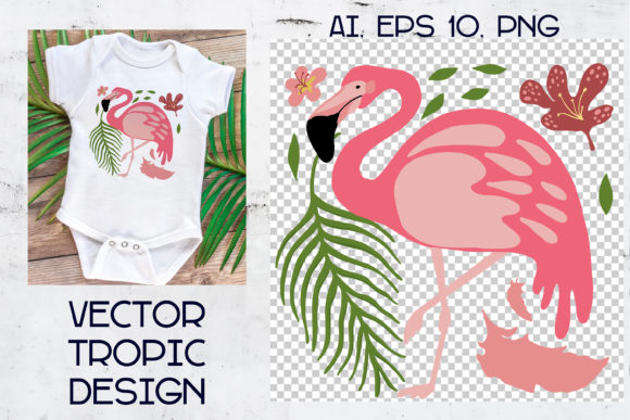 Tropical Animal, Flamingo, Kids Vector I: Design Asset Deep Dive