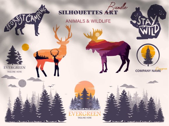 Wildlife Silhouettes & Pine: A Designer's Guide to Nature-Inspired Lettering